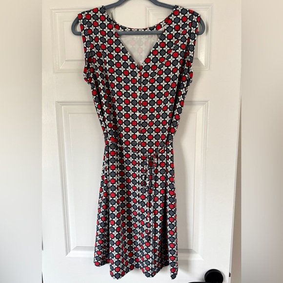 Banana Republic Navy & Red Sleeveless Dress - Picture 5 of 8